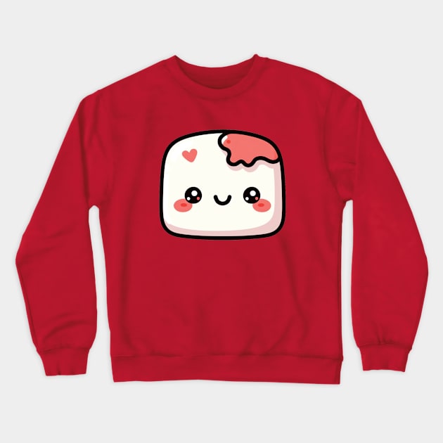 Cute Pink Face Crewneck Sweatshirt by blue-koala